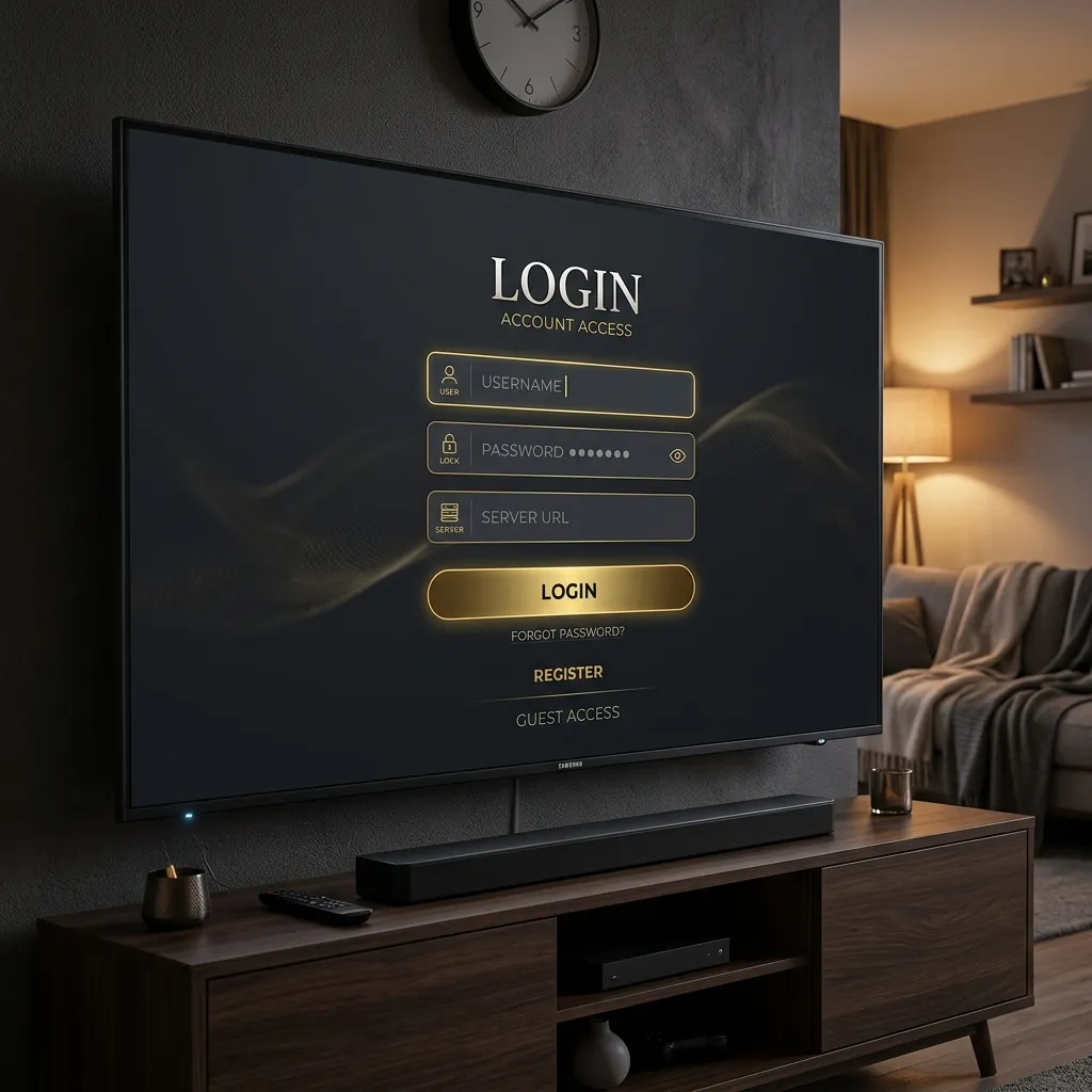 Xtream Codes login portal setup guide screen